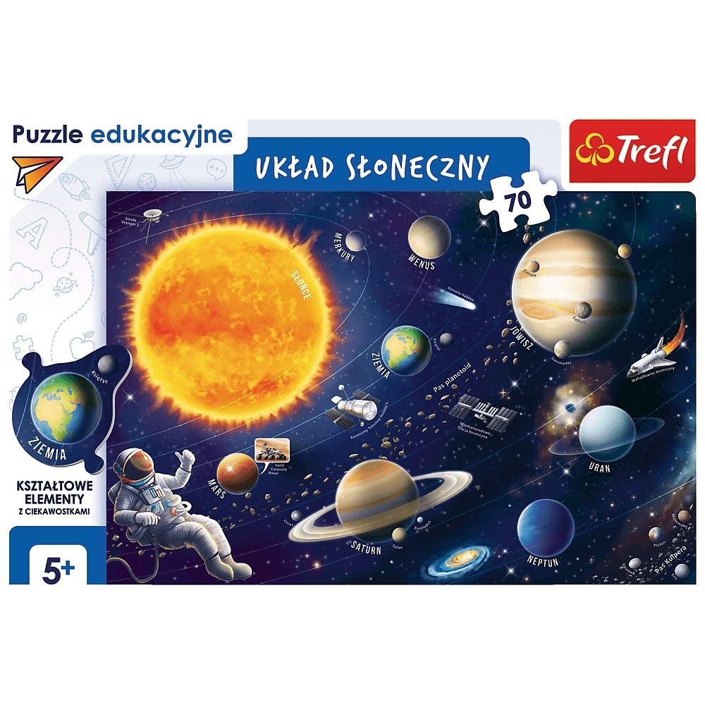 PUZZLE 70 ELEMENTE SOLARSYSTEM TREFL 15559